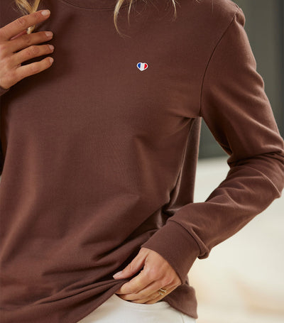 Sweat Femme Marron - Iconique