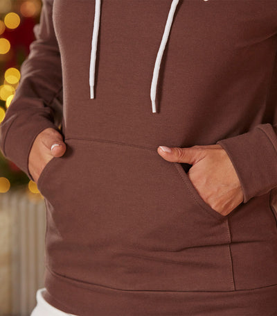Sweat à capuche Femme Marron - Iconique