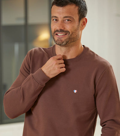 Sweat Homme Marron - Iconique