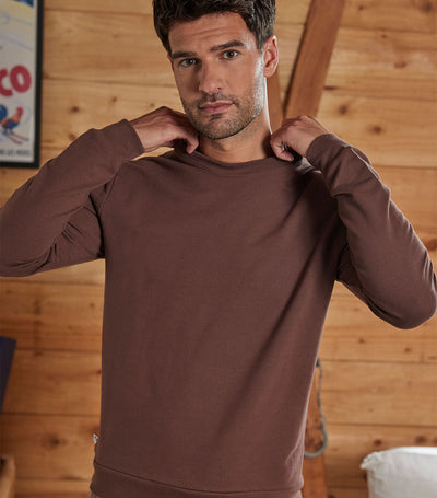 Sweat Homme Marron - Intemporel