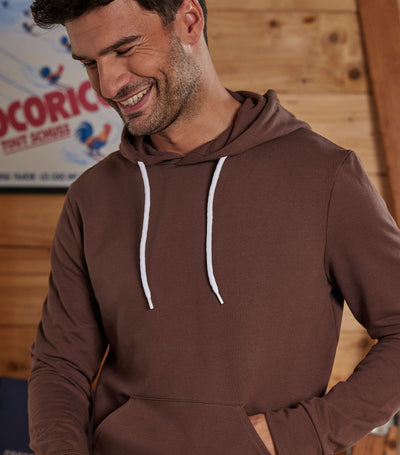 Sweat à capuche Homme Marron - Intemporel