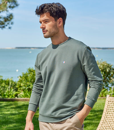 Sweat Homme Sauge - Iconique