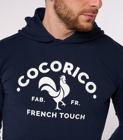 Sweat à capuche Homme Marine - Coq Français