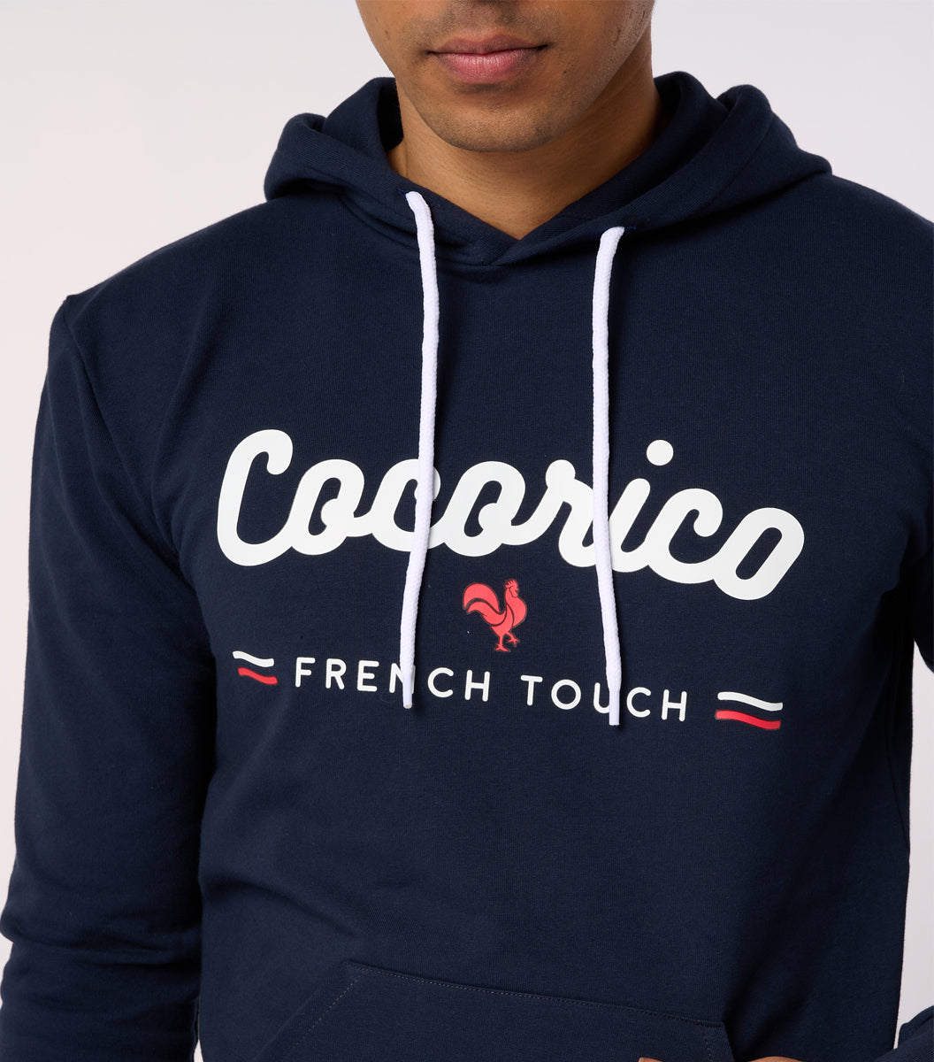 Sweat à capuche Homme Marine - French Touch