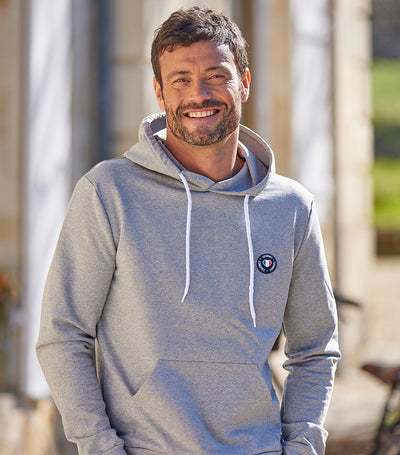 Sweat à capuche Homme Gris - Le Blason