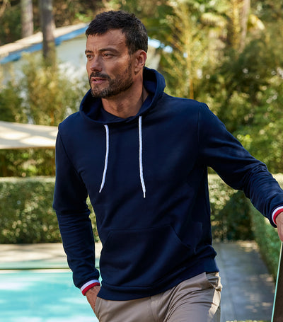 Sweat à capuche Homme Supporter Marine - Intemporel