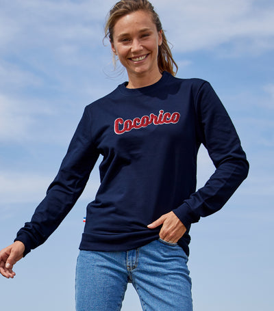 Sweat Femme Marine - Cocorico Bouclette