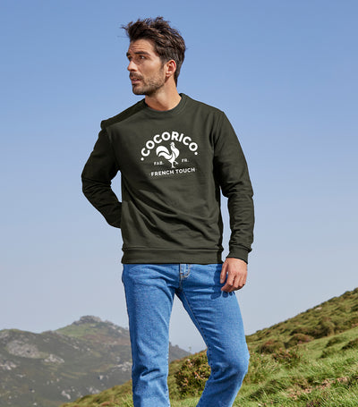 Sweat Homme Kaki - Coq Français