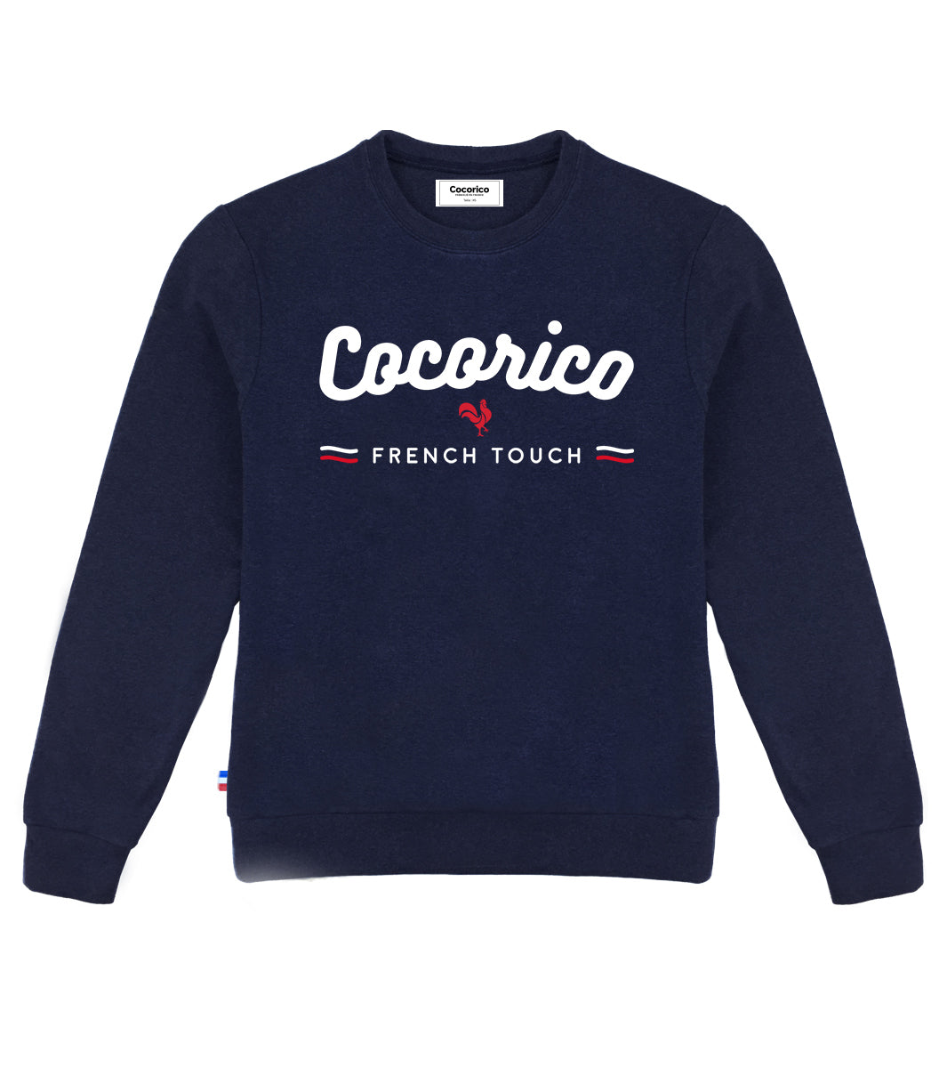 Sweat Femme Marine French Touch Made in France Cocorico