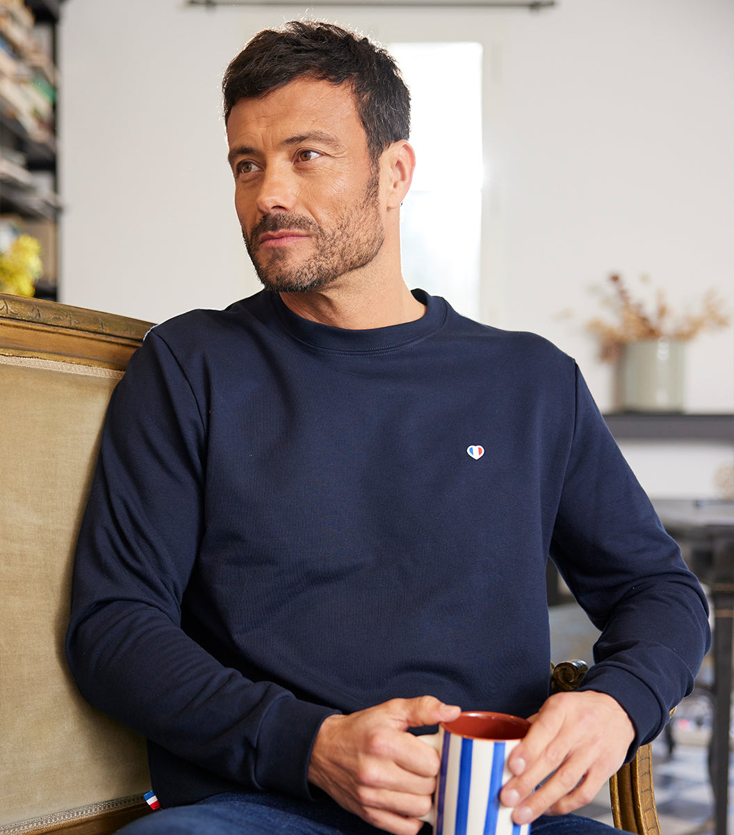 Sweat Homme Marine - Iconique