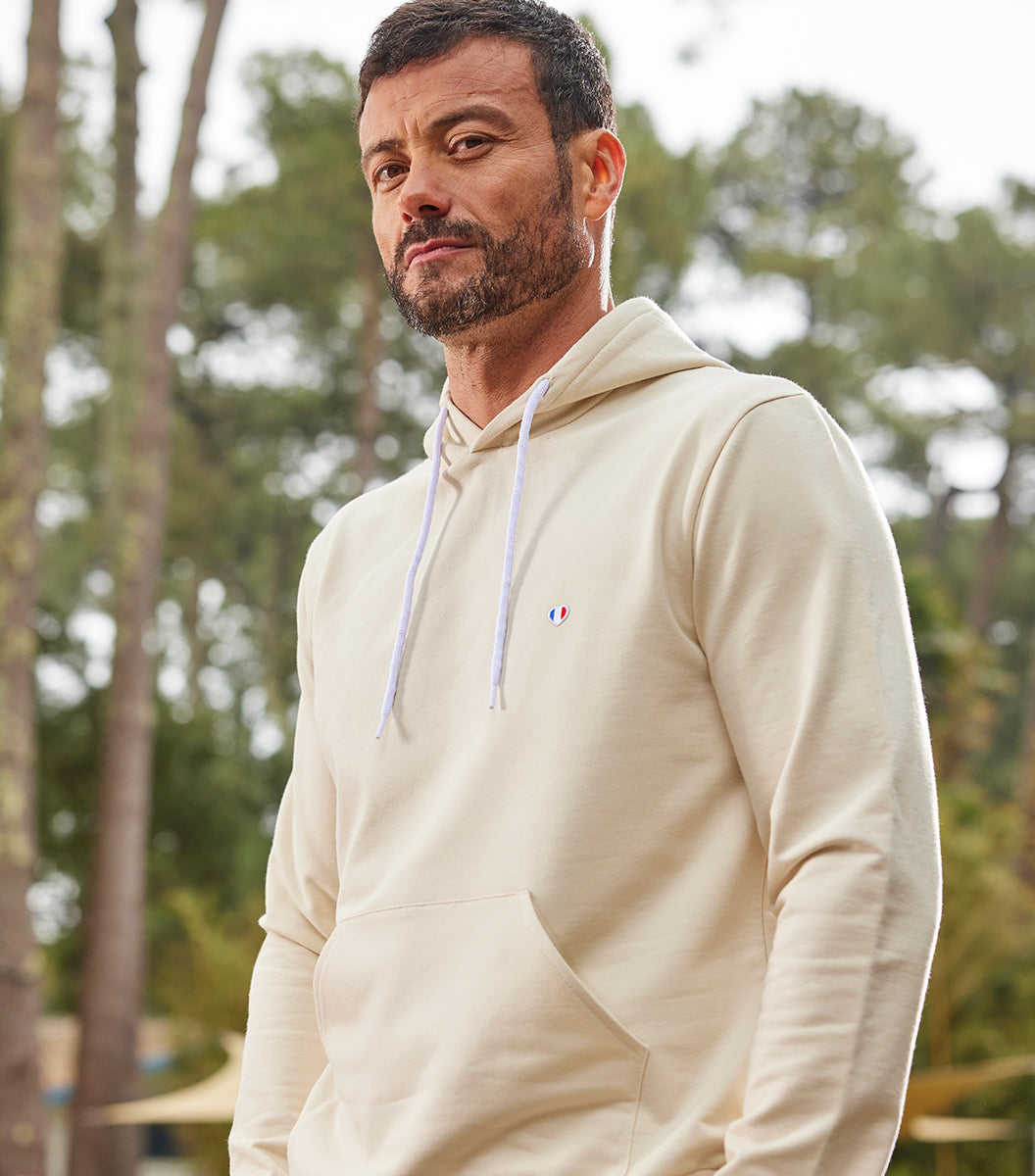 Sweat à capuche Homme Sable - L'Iconique