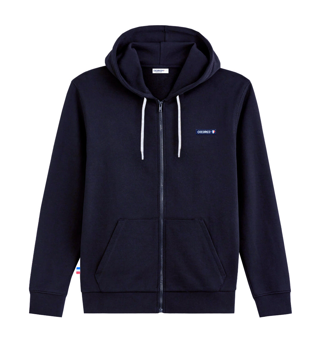 Sweat zippé Femme Marine - Essentiel