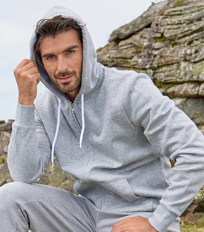 Sweat zippé Homme Gris - Intemporel