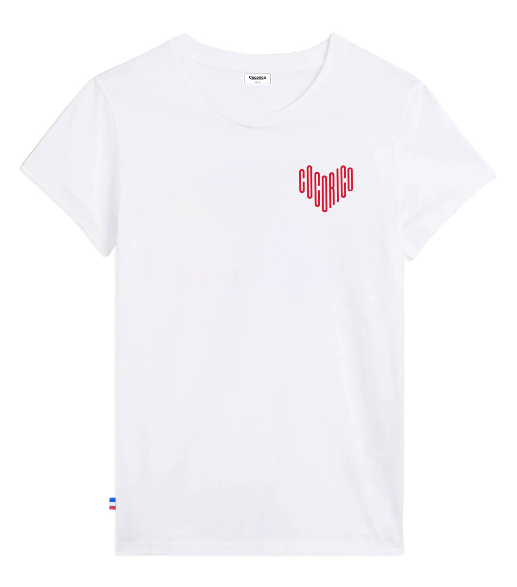 T-shirt Femme Blanc - Le Cœur