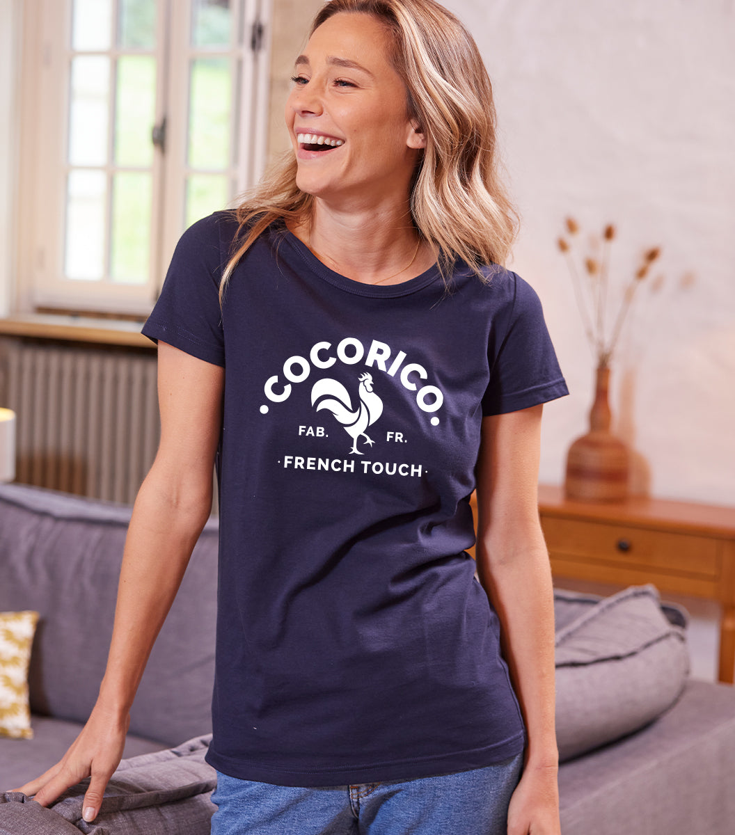 T-shirt Femme Marine - Coq Français