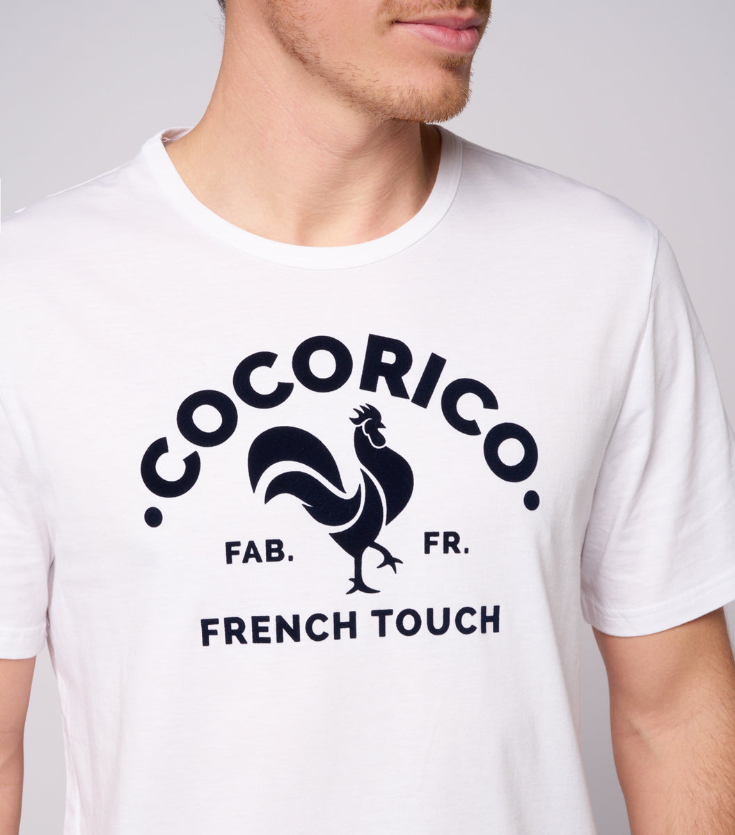 T-shirt Homme Blanc - Coq Français