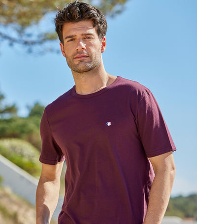T-shirt Homme Bordeaux - Iconique