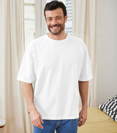 T-shirt Oversize Homme Blanc x2 - Pack Intemporel
