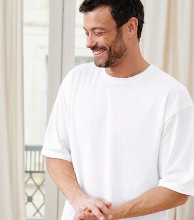 T-shirt Oversize Homme Blanc - Intemporel