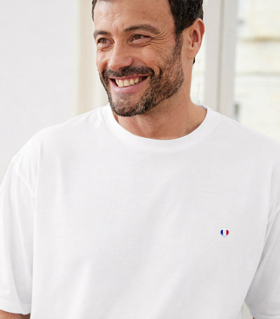 T-shirt Oversize Homme Blanc - Iconique
