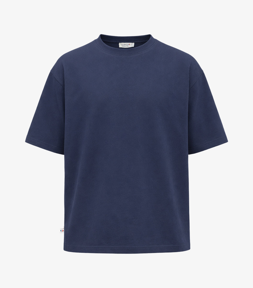 T-shirt Oversize Homme Bleu Jean - Intemporel