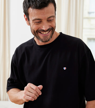 T-shirt Oversize Homme Noir - Iconique