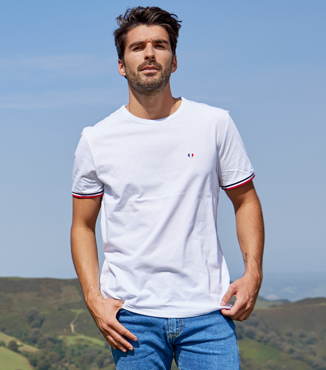 T-shirt Homme Supporter Blanc - L'iconique