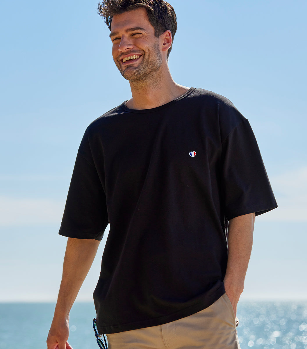 T-shirt Oversize Homme Noir - Iconique