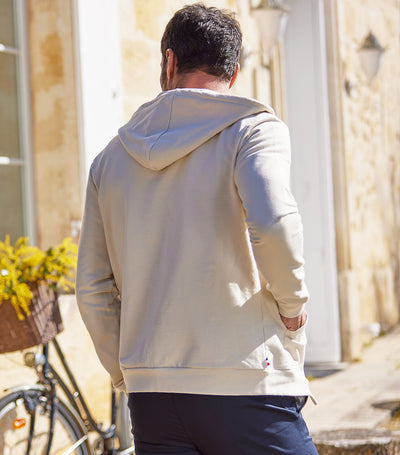 Sweat Zippé Homme Sable - Blason